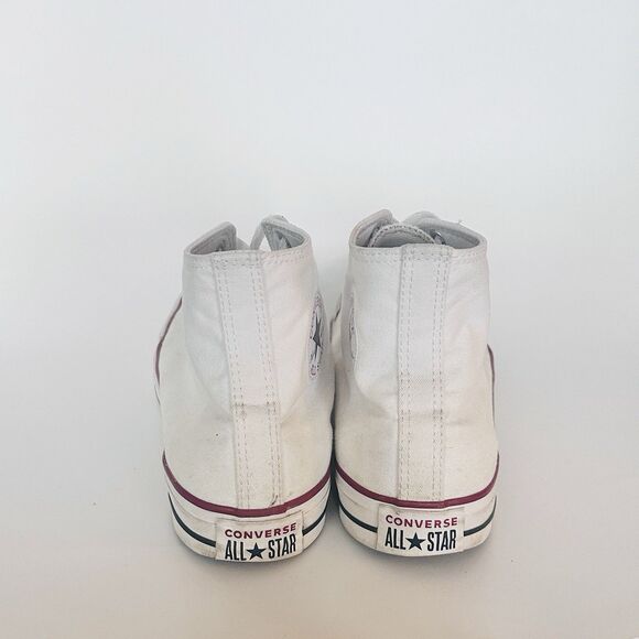 Vintage Converse All Star Chuck Taylor Mens 10 High Top Sneakers Optical White - Picture 3 of 7